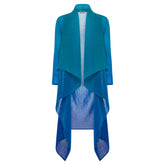 ALQUEMA |  COLLARE COAT & DRESS - BLUEBIRD TO DAZZLING BLUE
